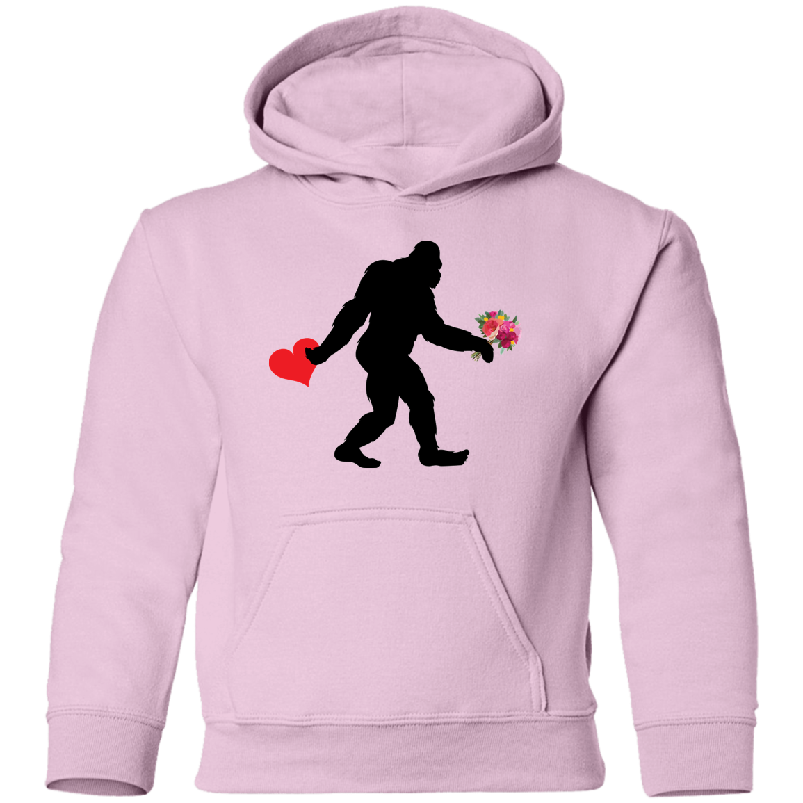 Valentine's Day Youth Bigfoot Hoodie