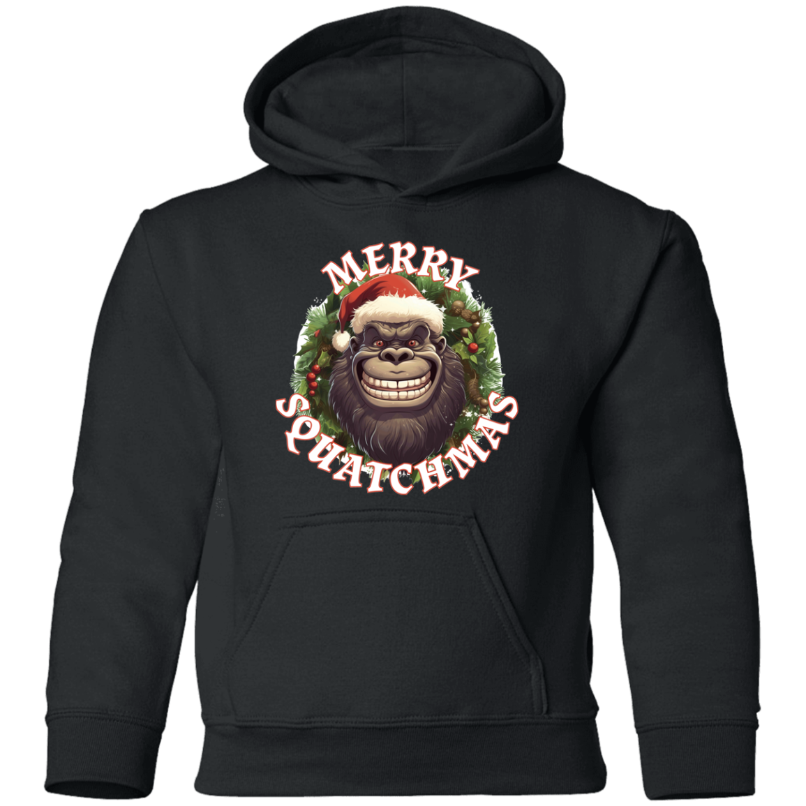 Black kids Bigfoot Christmas Hoodie