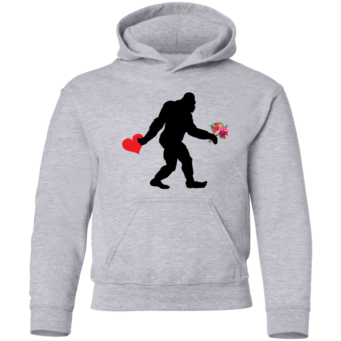 Valentine's Day Youth Bigfoot Hoodie