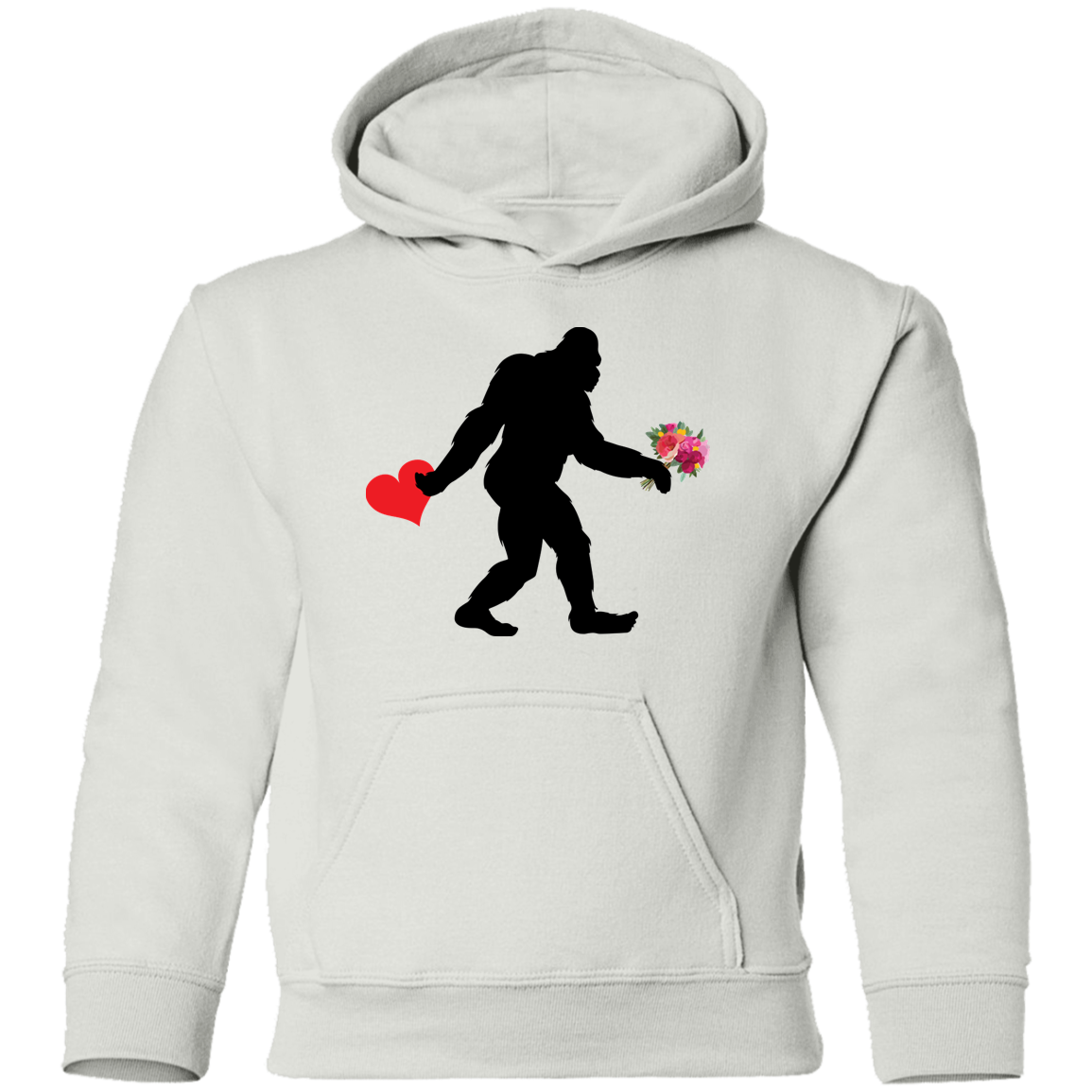 Valentine's Day Youth Bigfoot Hoodie