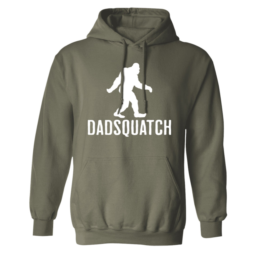 military green Dadsquatch Bigfoot hoodie for Dads