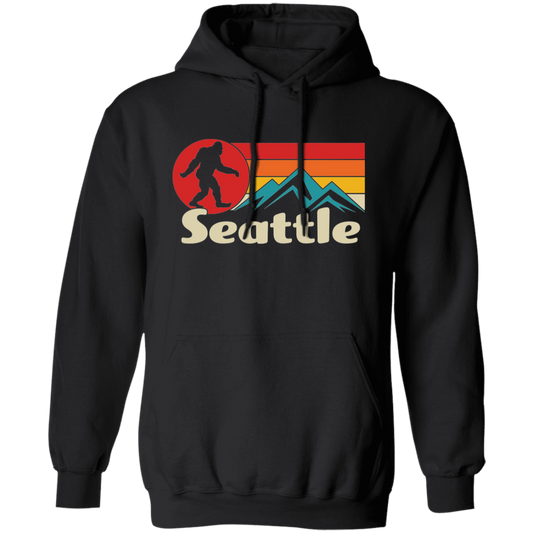 Black Seattle Bigfoot hoodie 