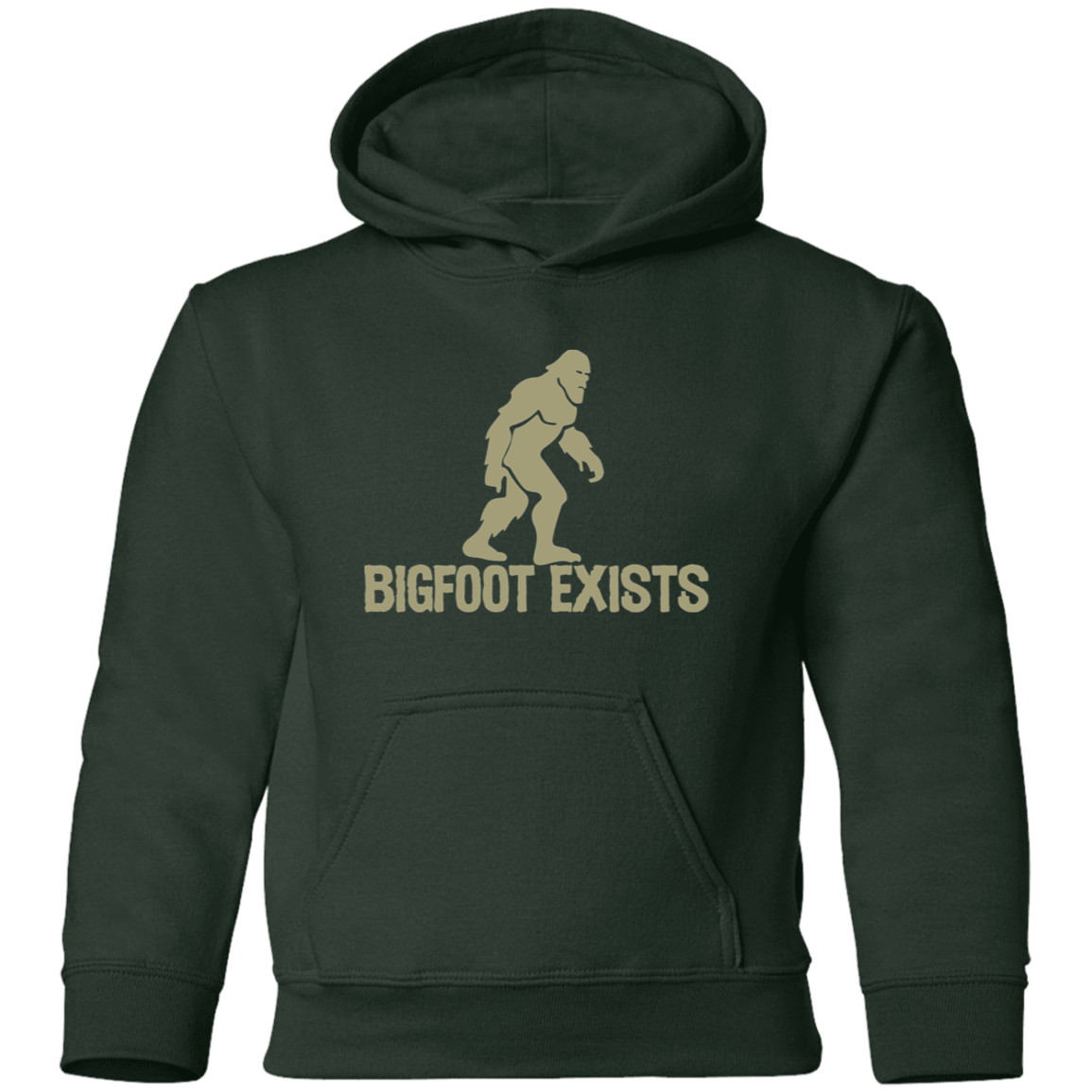 Bigfoot Exists Youth Pullover Hoodie