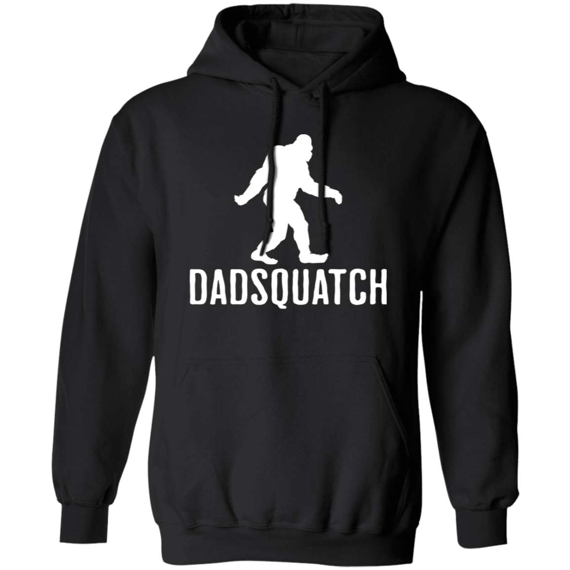 Black Dadsquatch Bigfoot hoodie for Dads