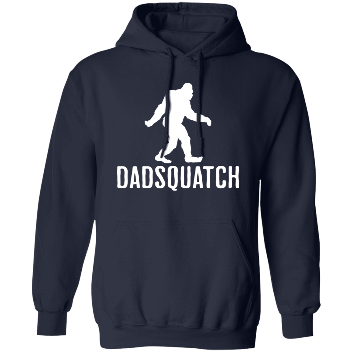 navy Dadsquatch Bigfoot hoodie for Dads